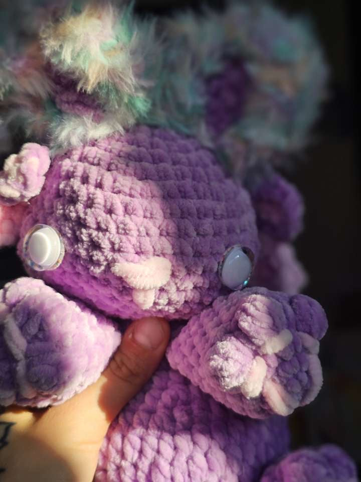 Peluche Luna - axolotl crochet