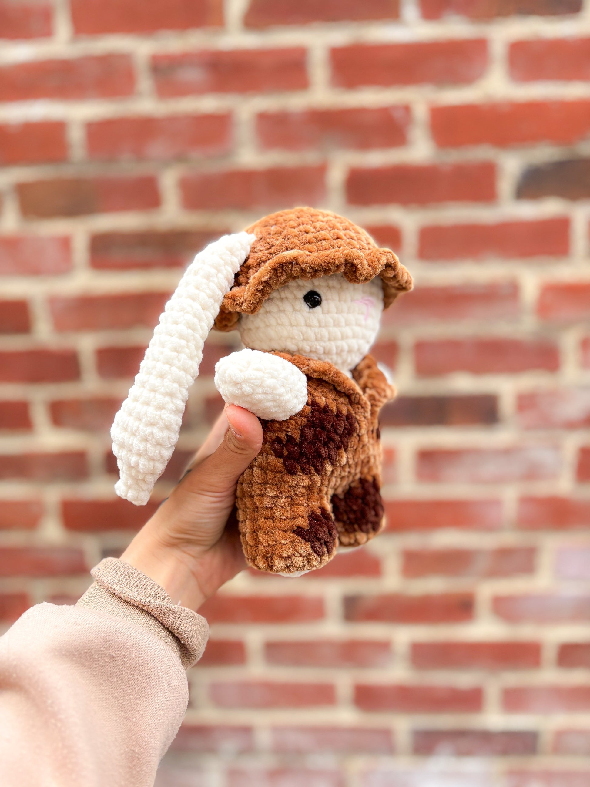 Peluche lapin combi