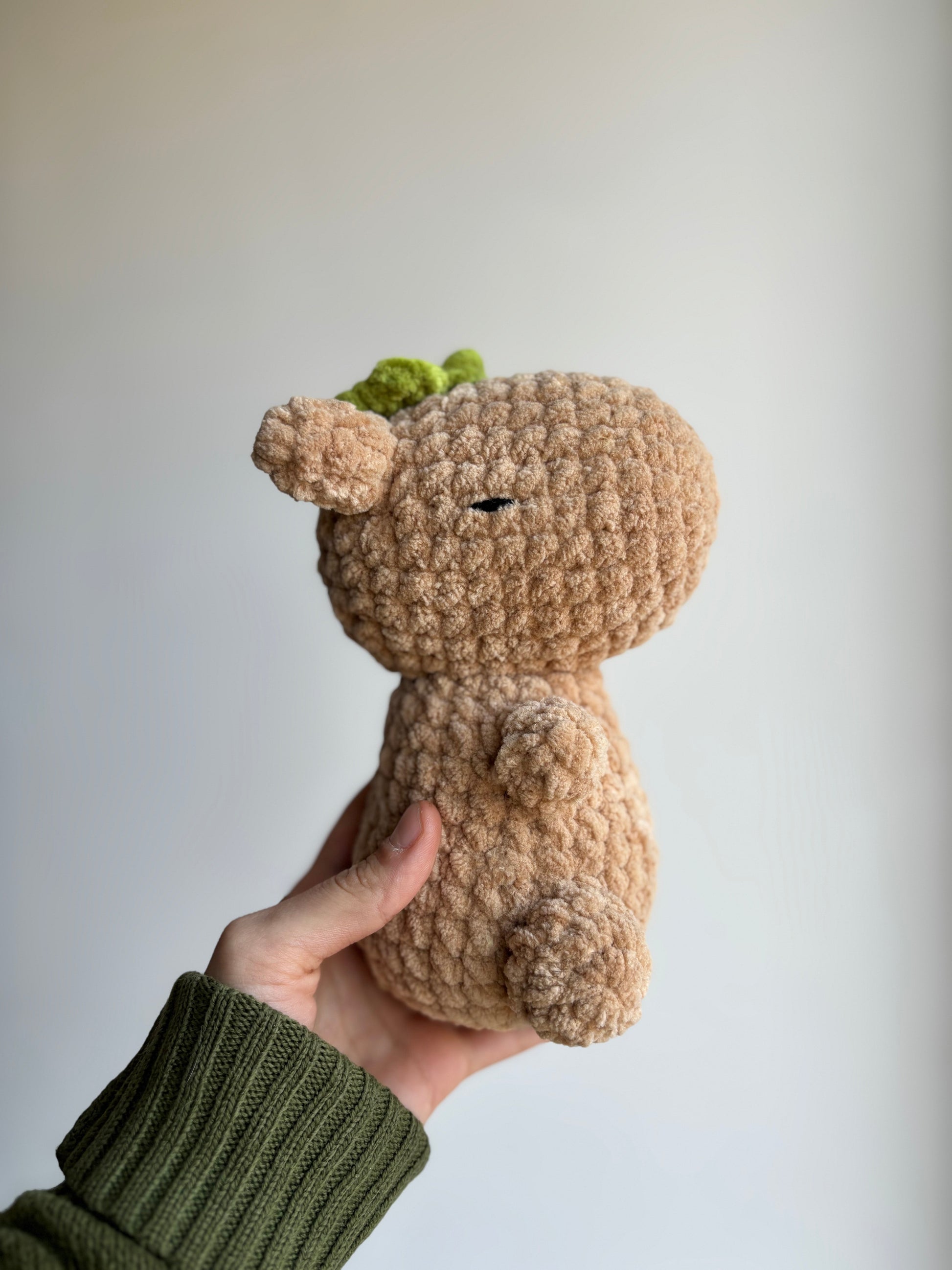 🐾 Théa l’adorable Capybara – Peluche Crochetée à la Main 💛