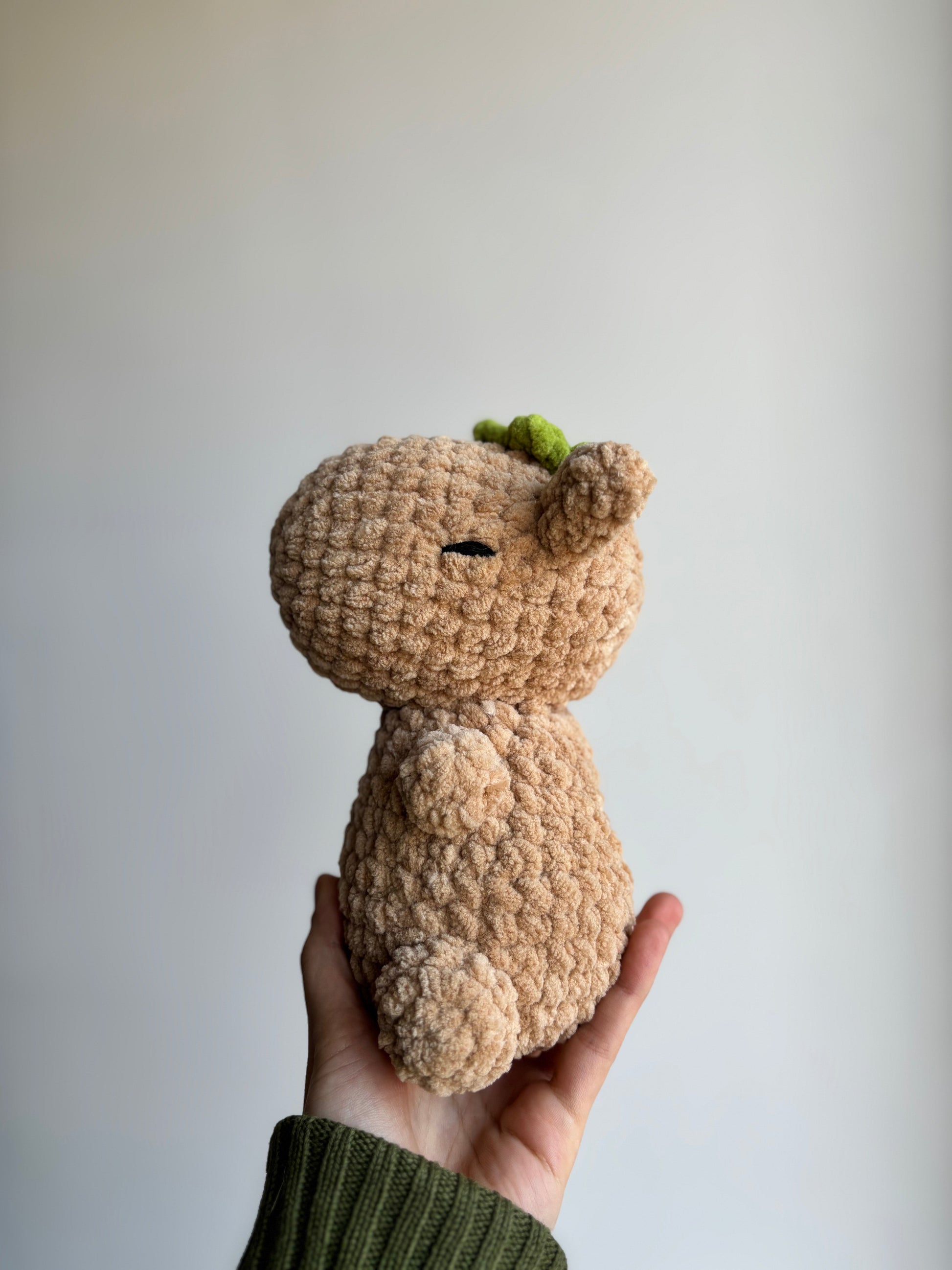🐾 Théa l’adorable Capybara – Peluche Crochetée à la Main 💛